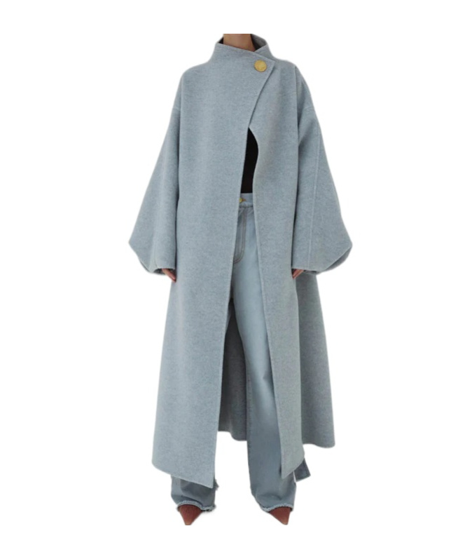 Darkpark North Oversize Coat In Blue