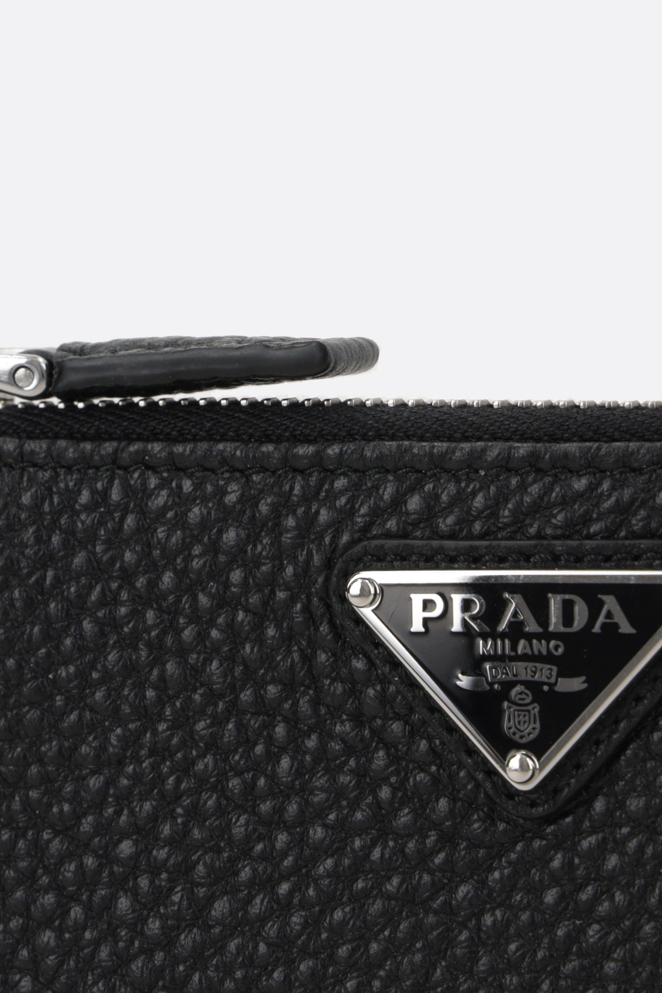 Prada Mens Black Re-nylon Small Recycled-nylon And Leather Wallet In Black