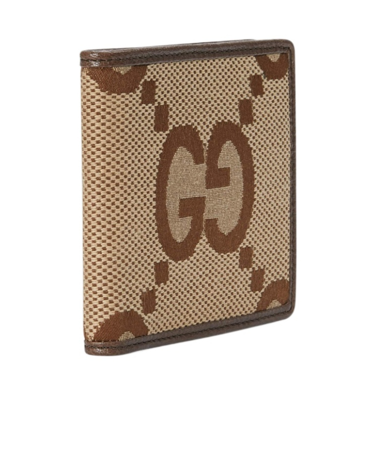 Gucci Jumbo Gg Wallet In Brown