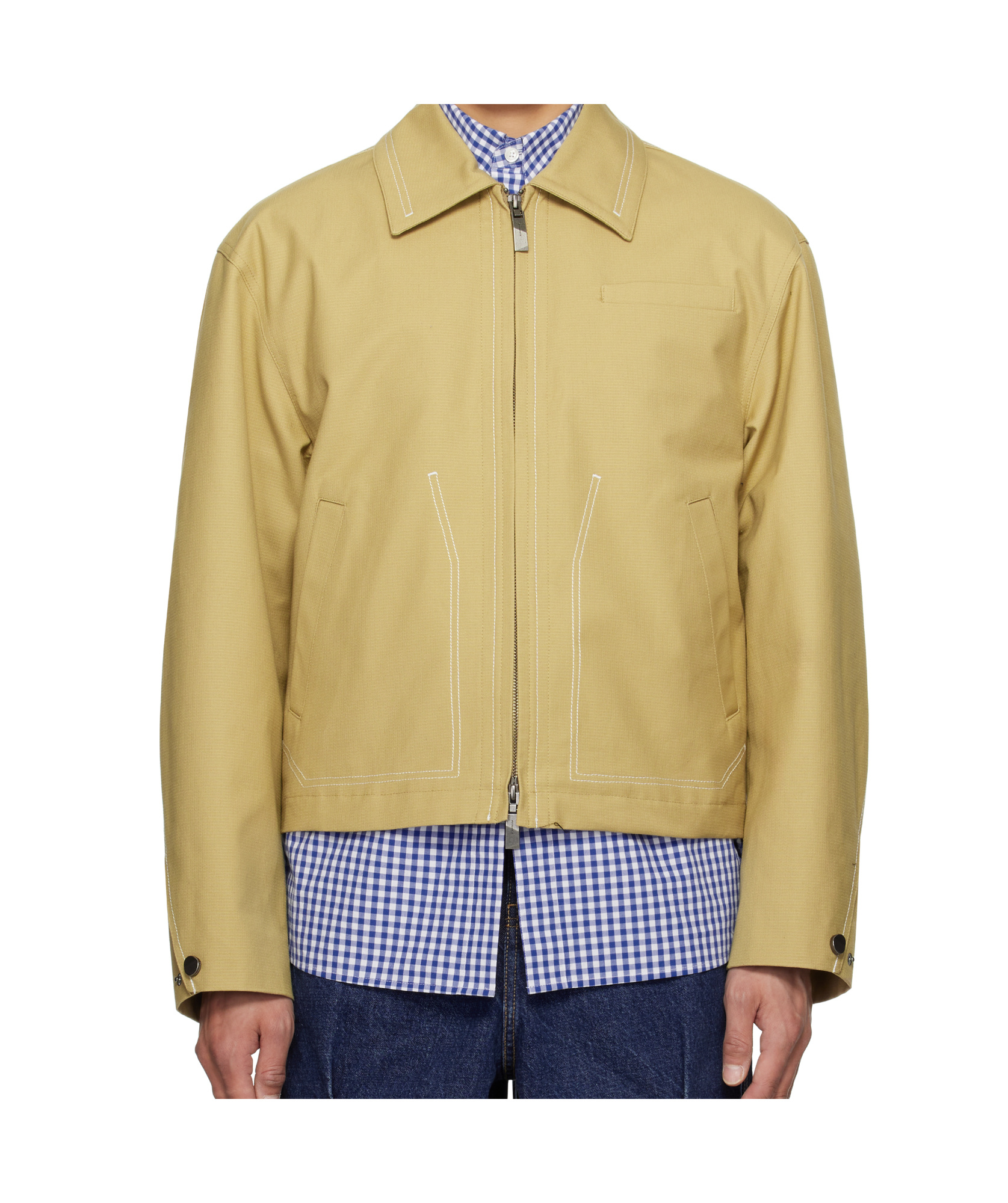 Ader Error Long Sleeve Casual Jacket In Beige