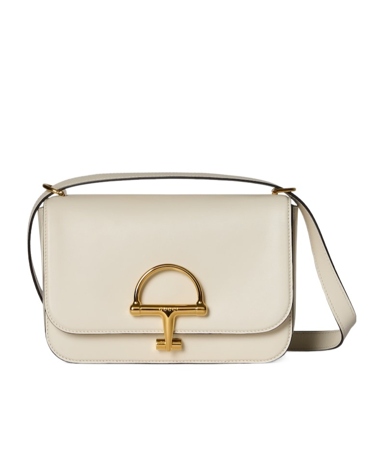 Gucci Siena Small Shoulder Bag In White