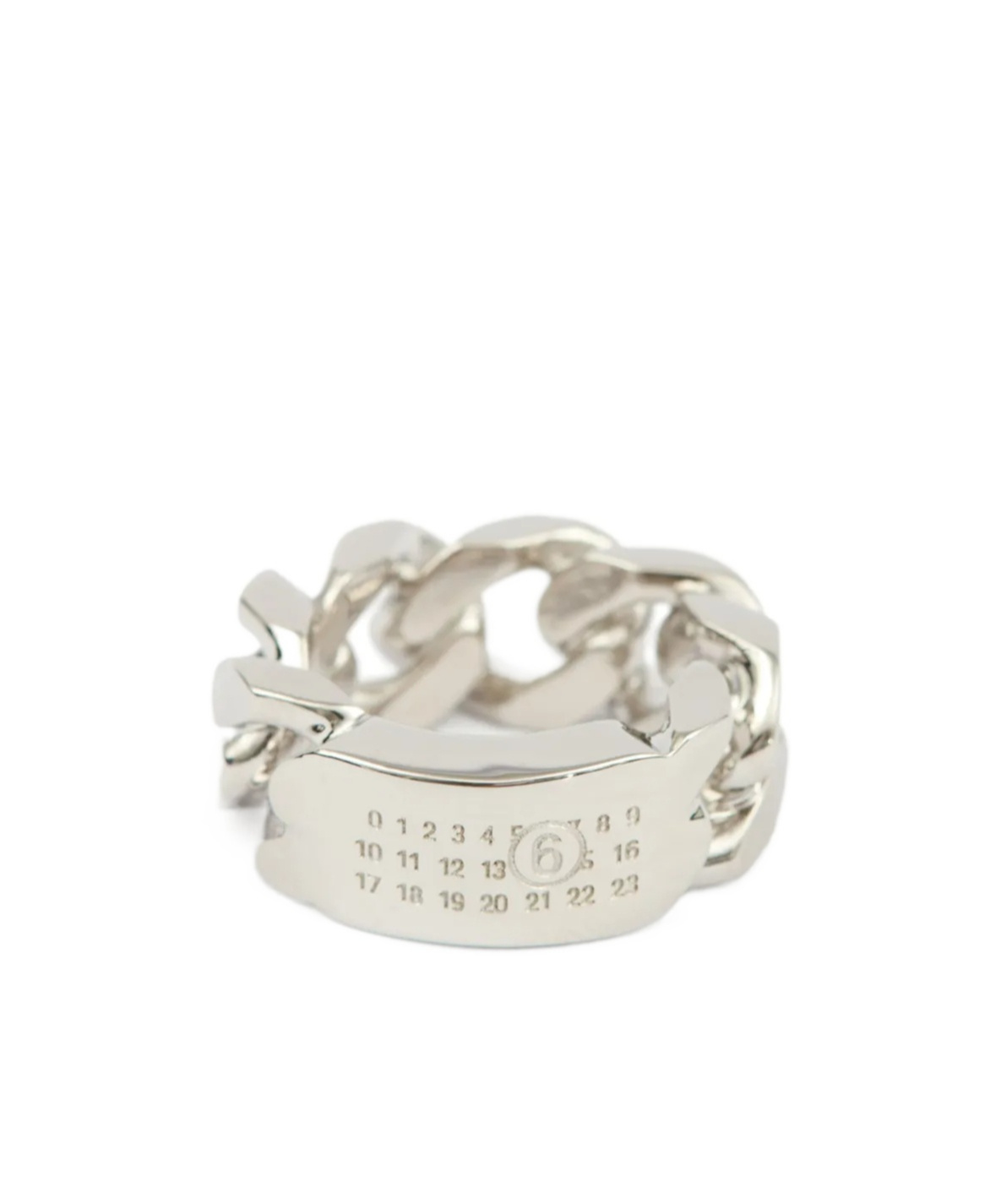 Mm6 Maison Margiela Minimal Ring In White