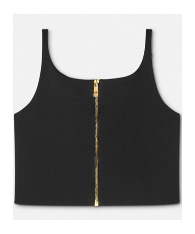 Shop Versace Medusa '95 Crop Top In Black