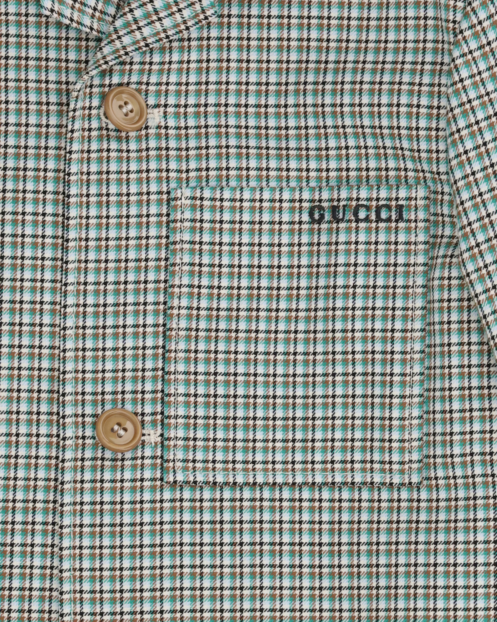 Gucci Checked Patch-pocket Jacket In Black