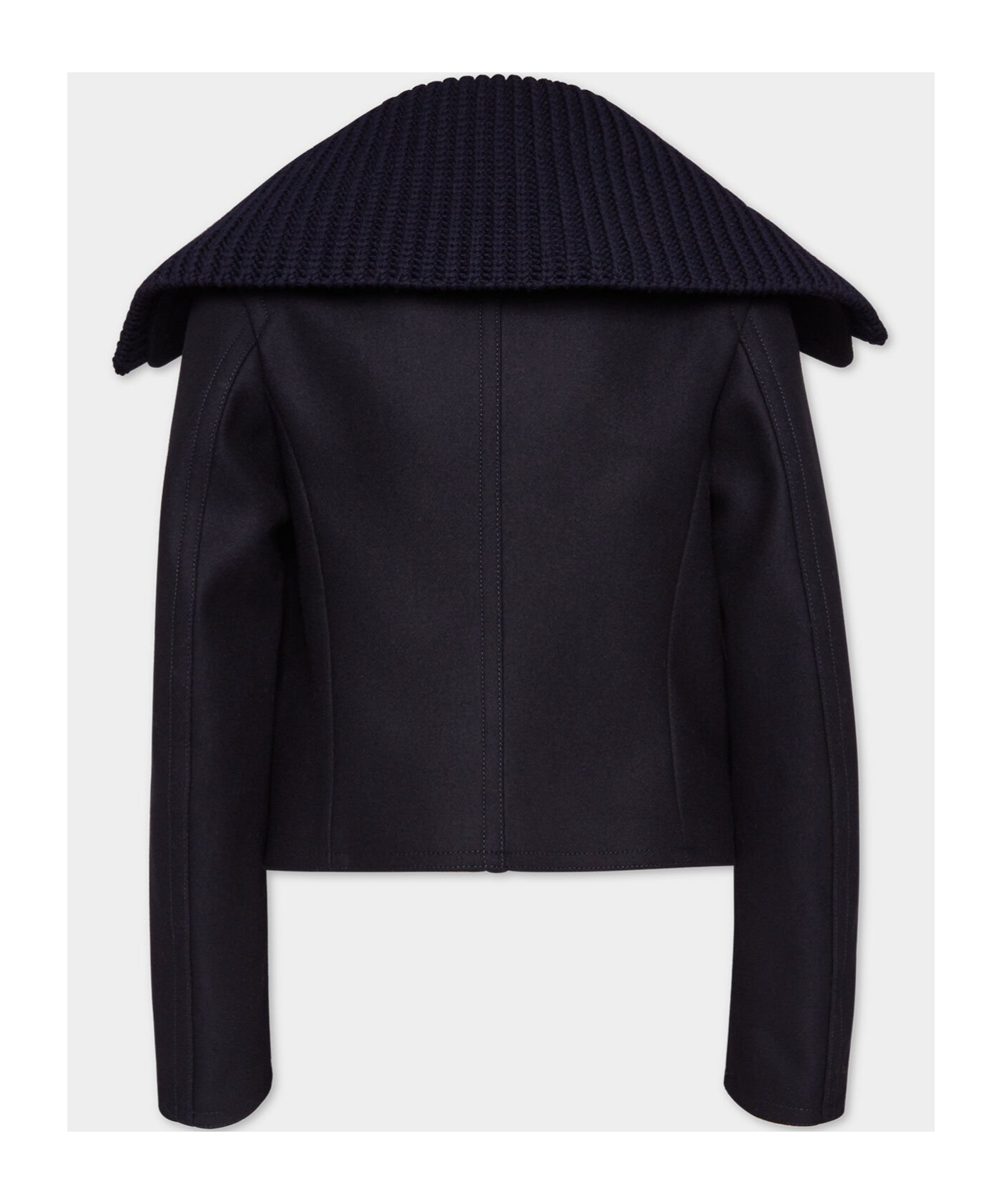 Dsquared2 Double-breasted Sailor Mini Peacoat In Black