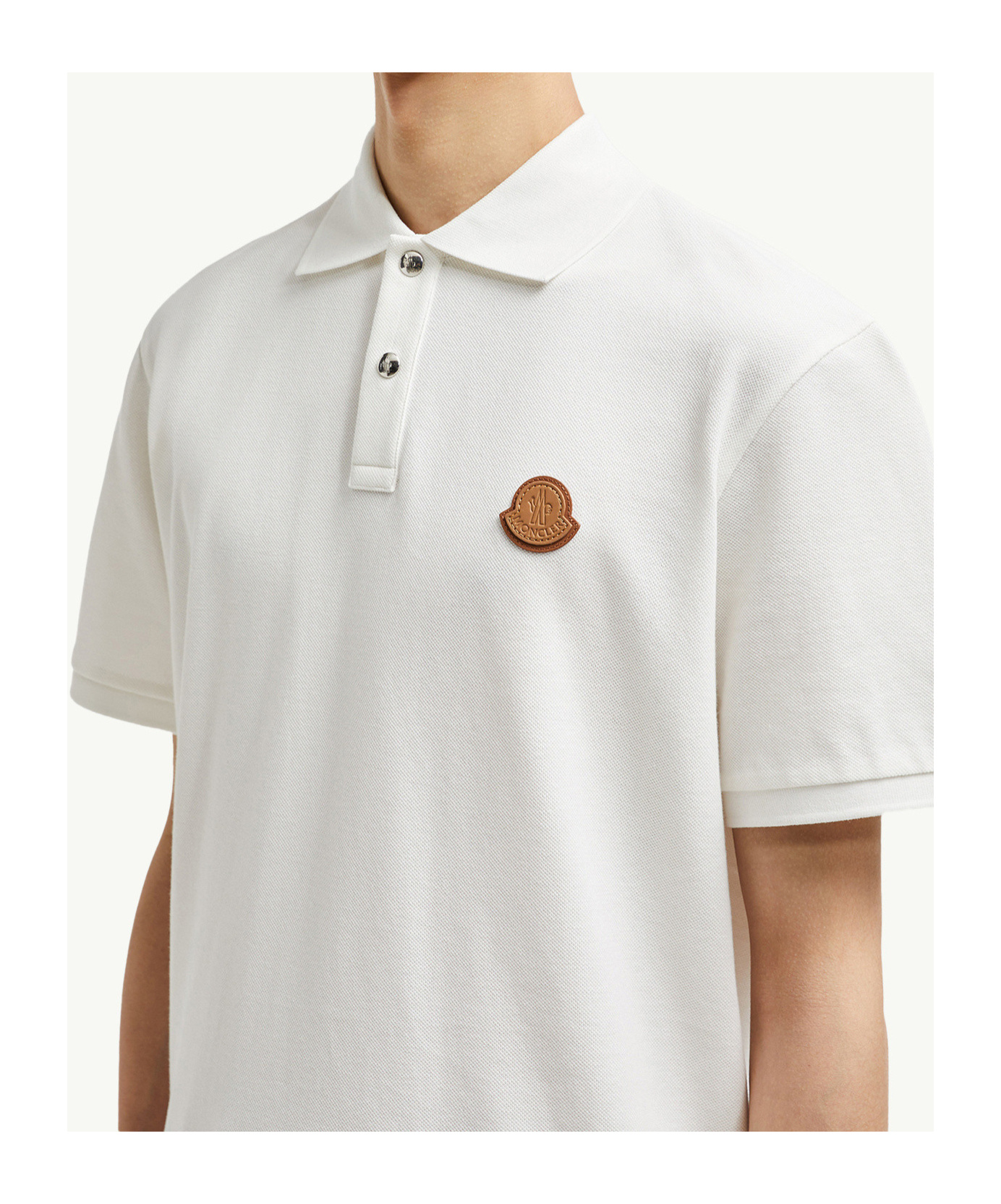 Moncler Ss Polo In White