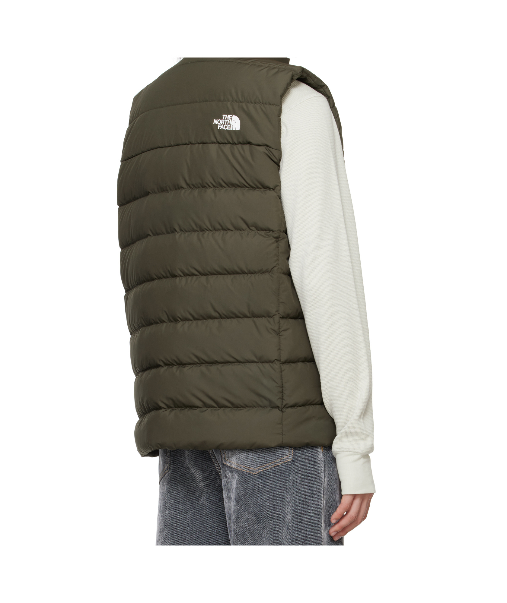 The North Face Mens Aconcagua 3 Vest In New Taupe Green