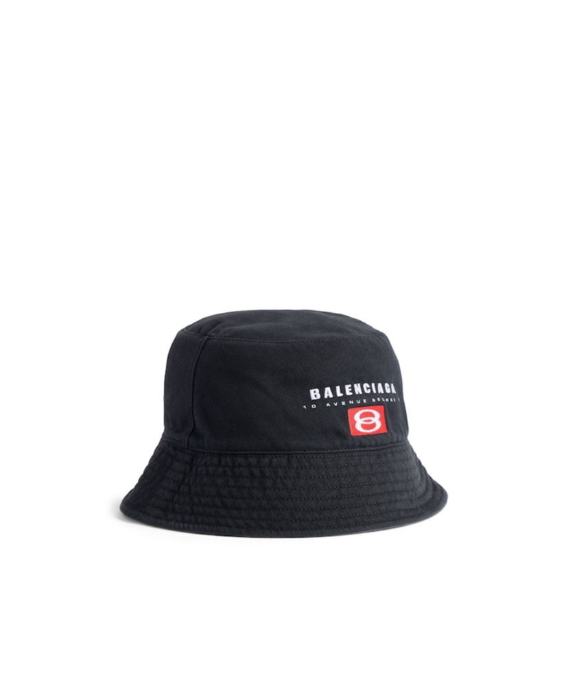 Balenciaga Unity Sport Bucket Hat In Faded Black/dark Grey
