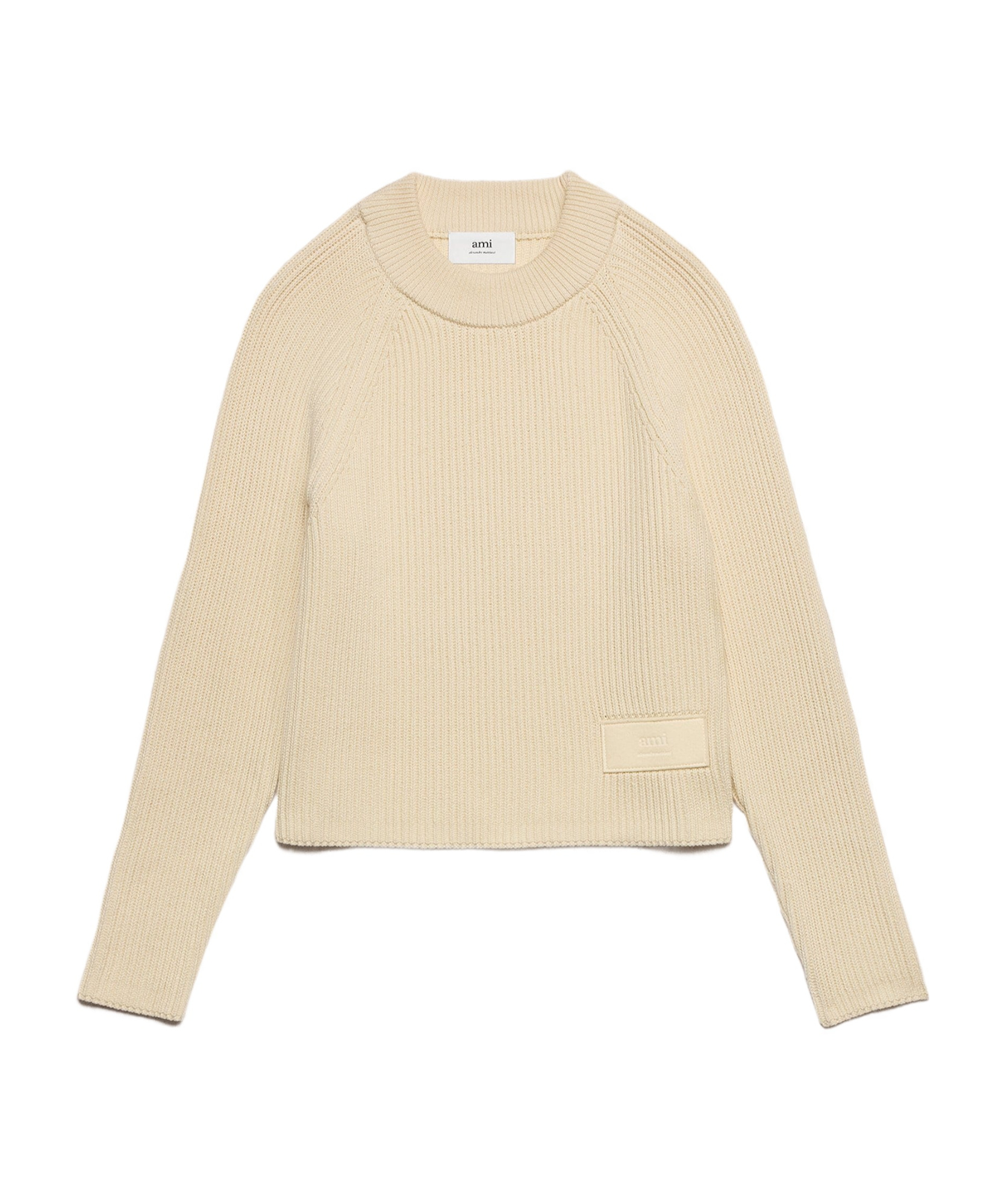 AMI ALEXANDRE MATTIUSSI AMI PARIS LOGO PATCH CREWNECK JUMPER