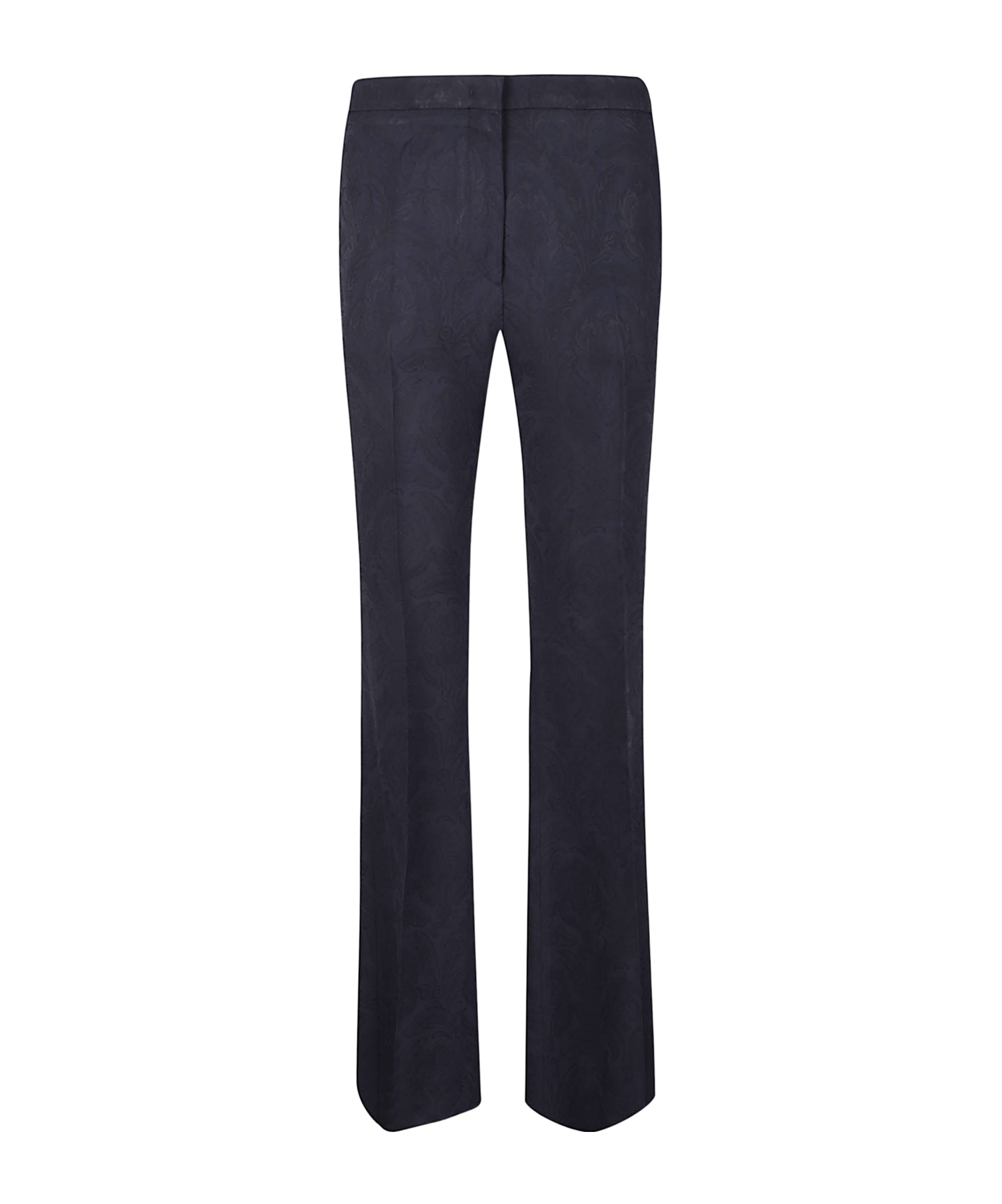 Etro Flared Casual Pants In Black