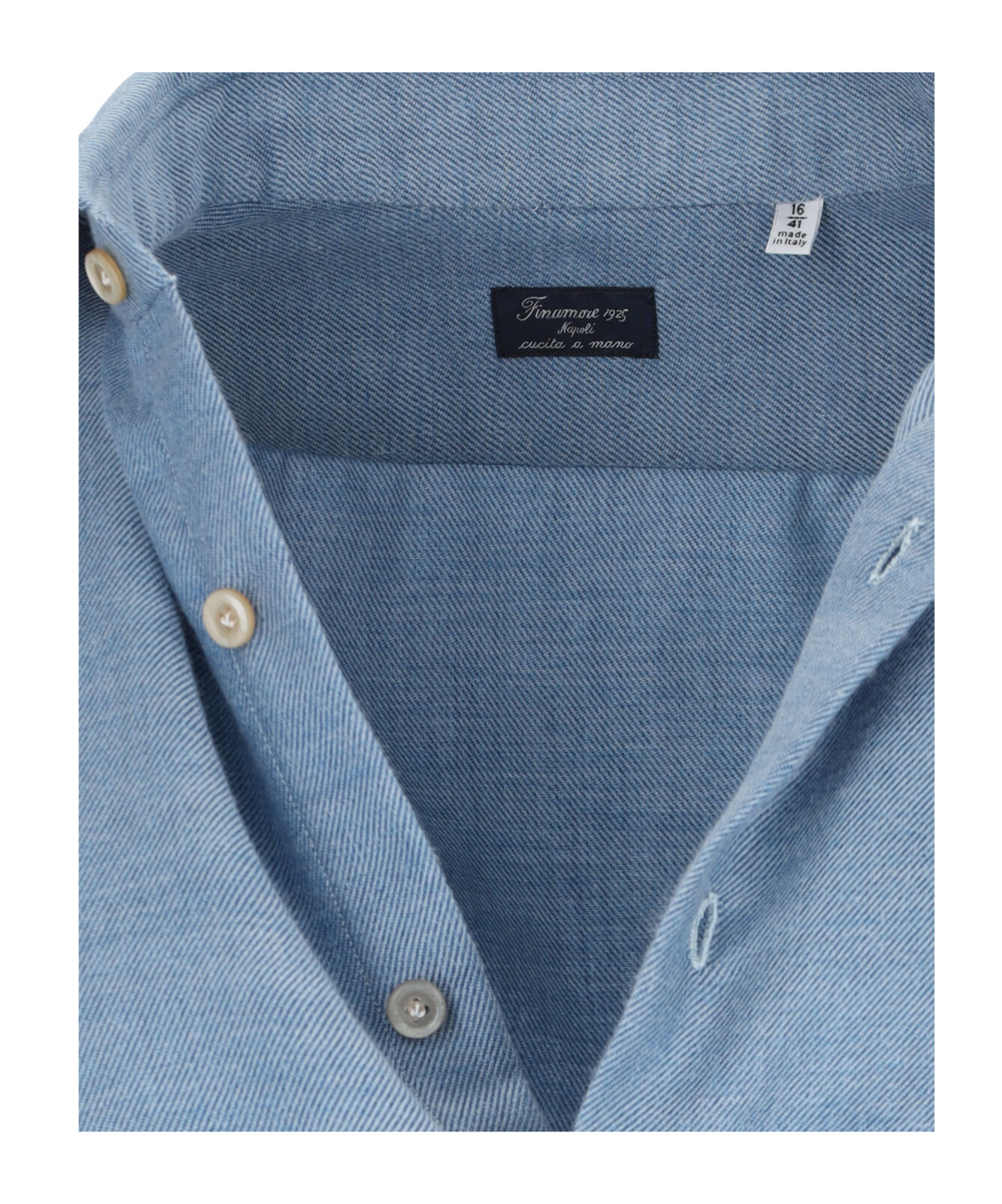 Shop Finamore 1925 Napoli Finamore 1925 Milano Zante Shirt In Blue