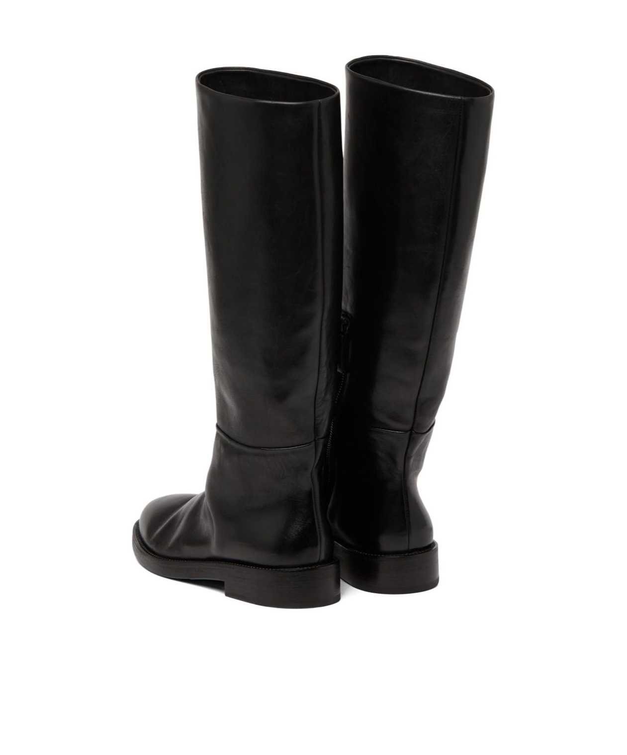 Marsèll Knee-high Leather Boots In Black