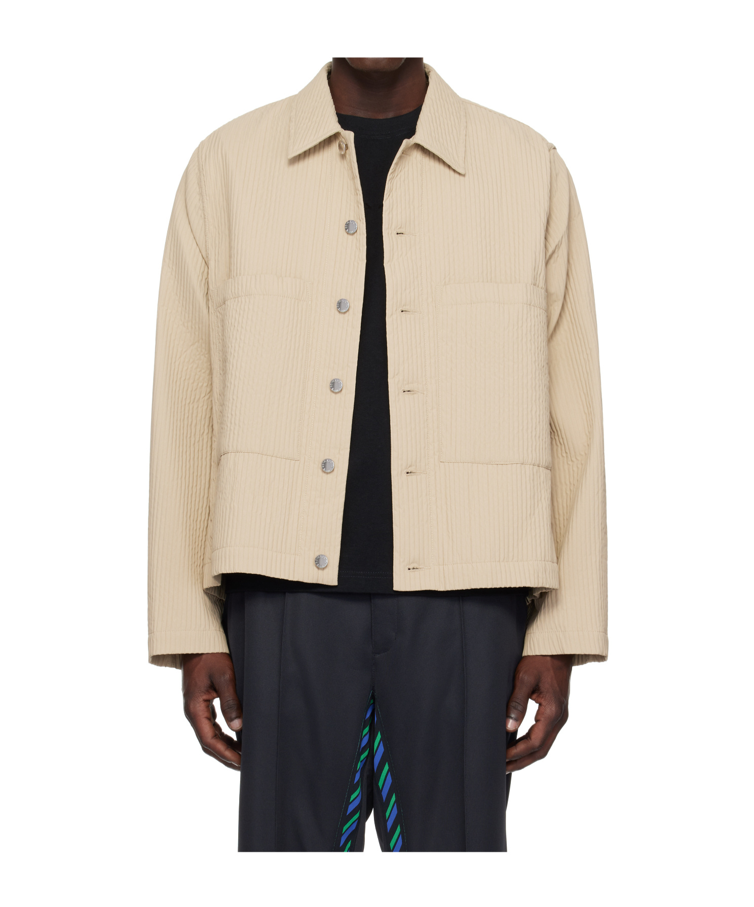 Song For The Mute Lapel Casual Jacket In Neutral