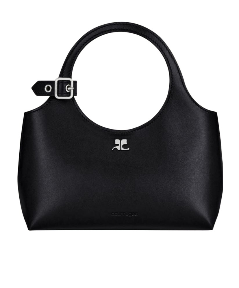Courrèges Day Mini Bag Buckle Detail In Black