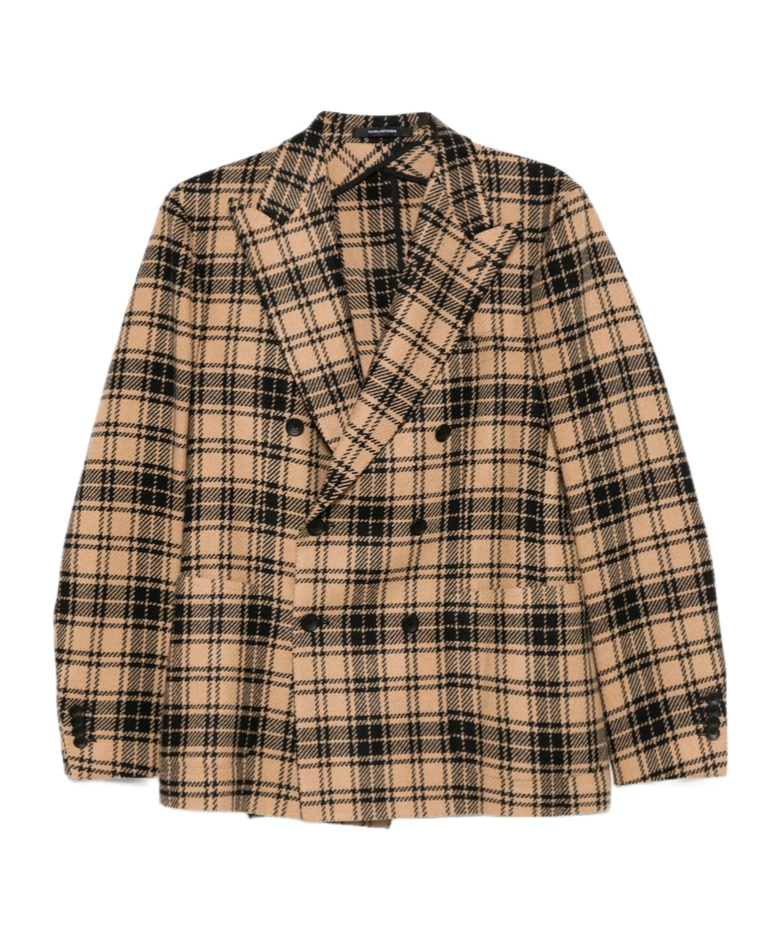 Tagliatore Brown  Black Jackets