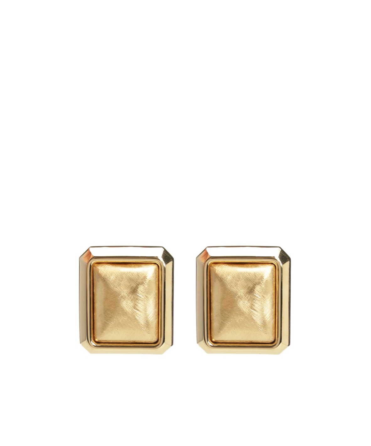 Jacquemus Square Earrings In Gold