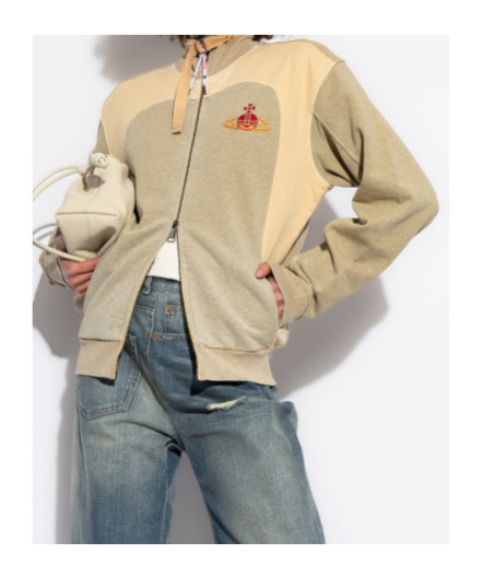 Vivienne Westwood Gray & Beige Alien Track Jacket In Nude