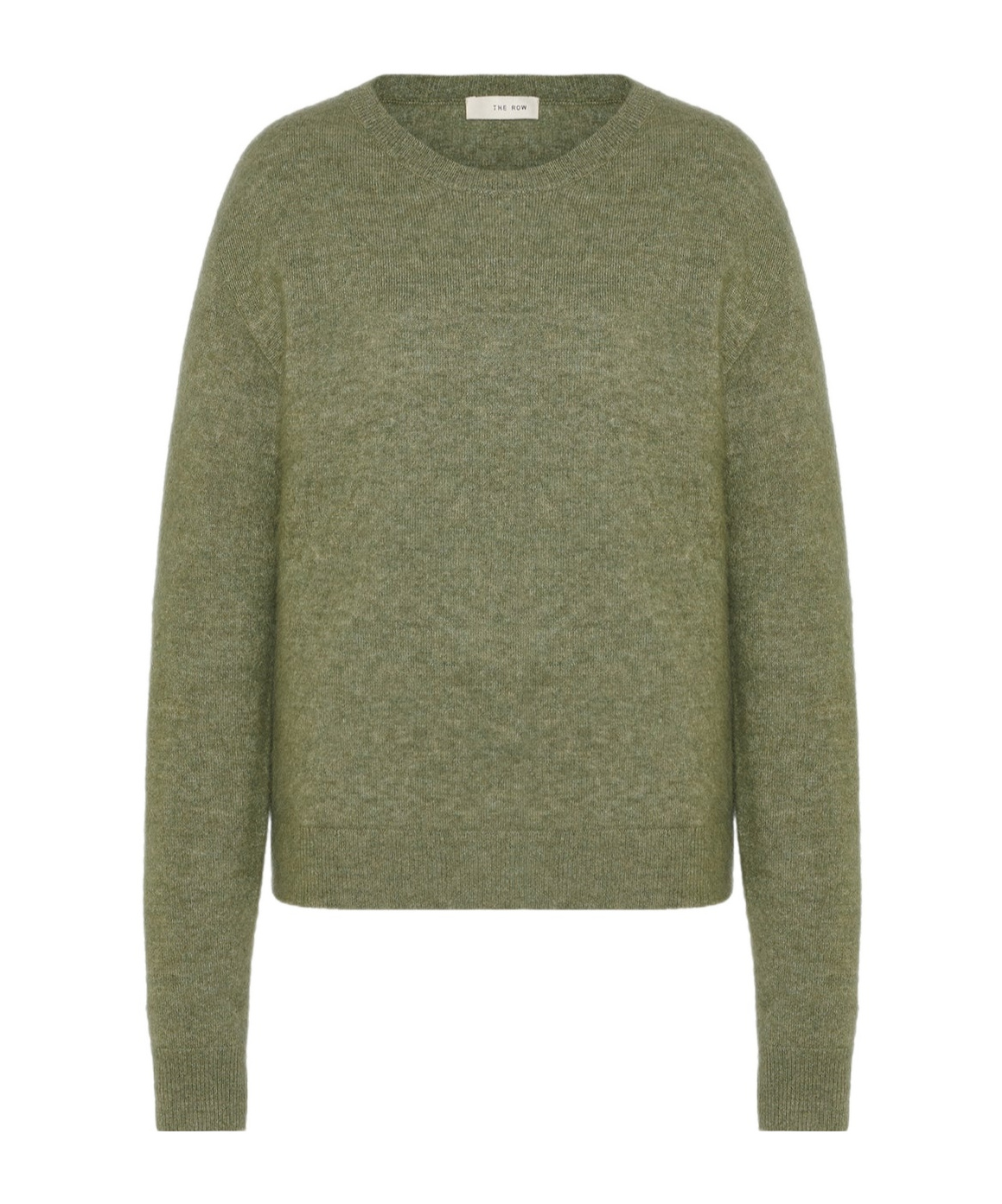 The Row Lorynna Velvet-blend Top In Green