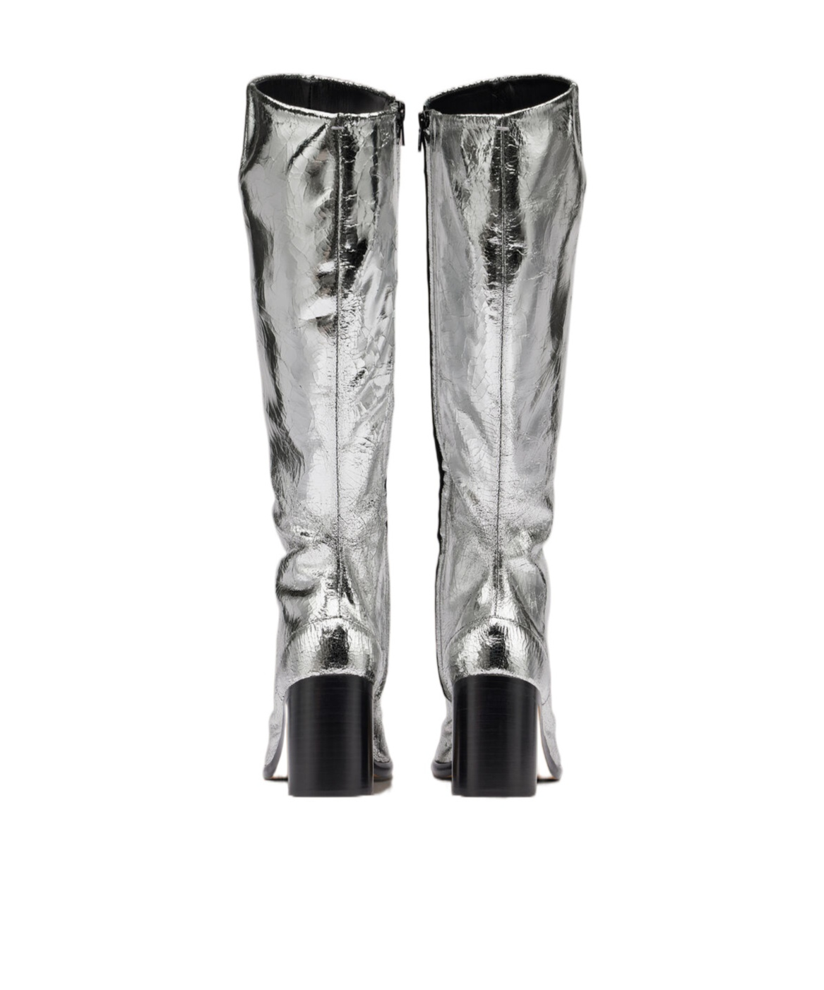Maison Margiela Tabi Mirror Split Toe Boots In Black