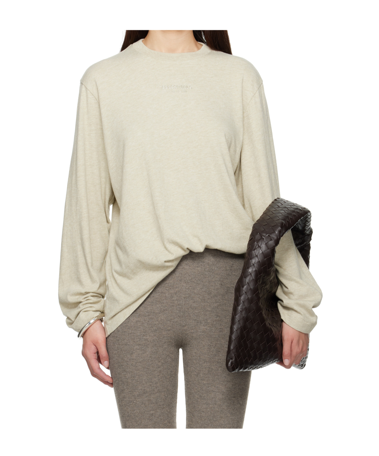 ESSENTIALS LONG SLEEVE LOGO T-SHIRT