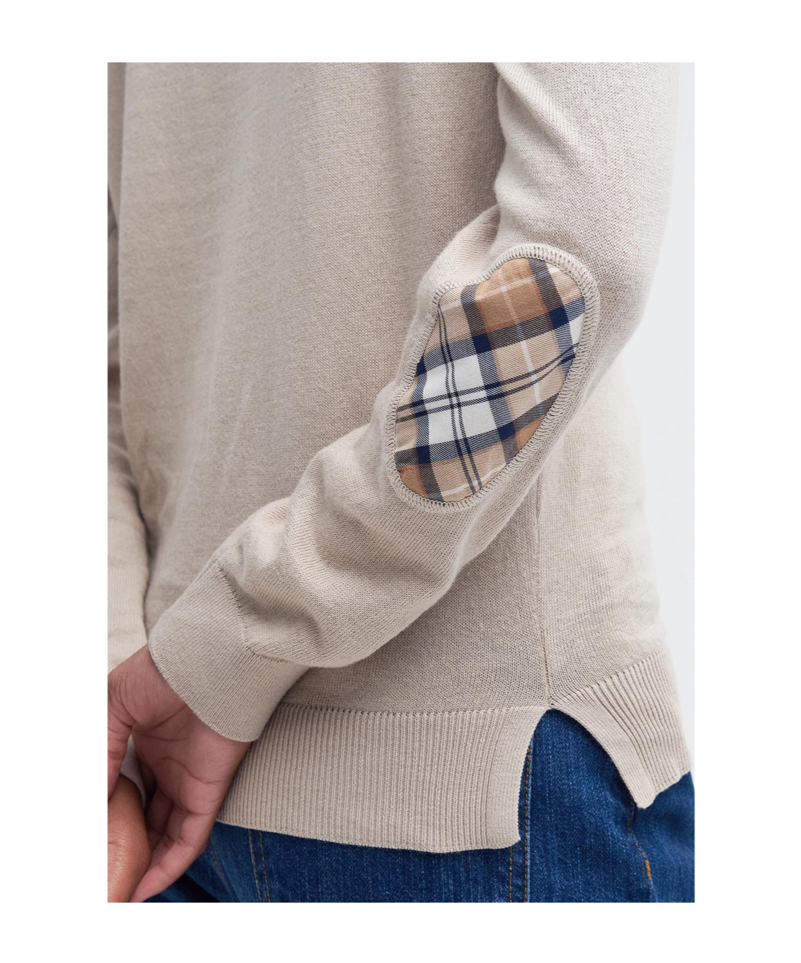 Barbour Bredon Round-neck Cardigan In White