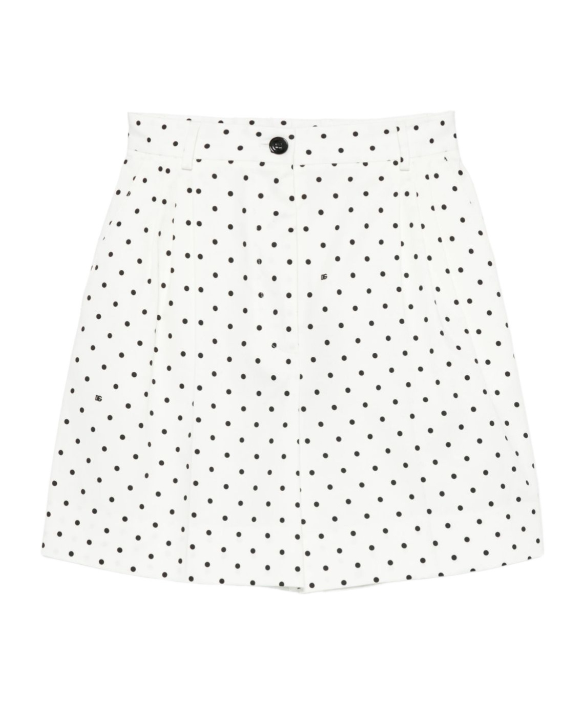 Dolce & Gabbana Polka-dot Shorts In White