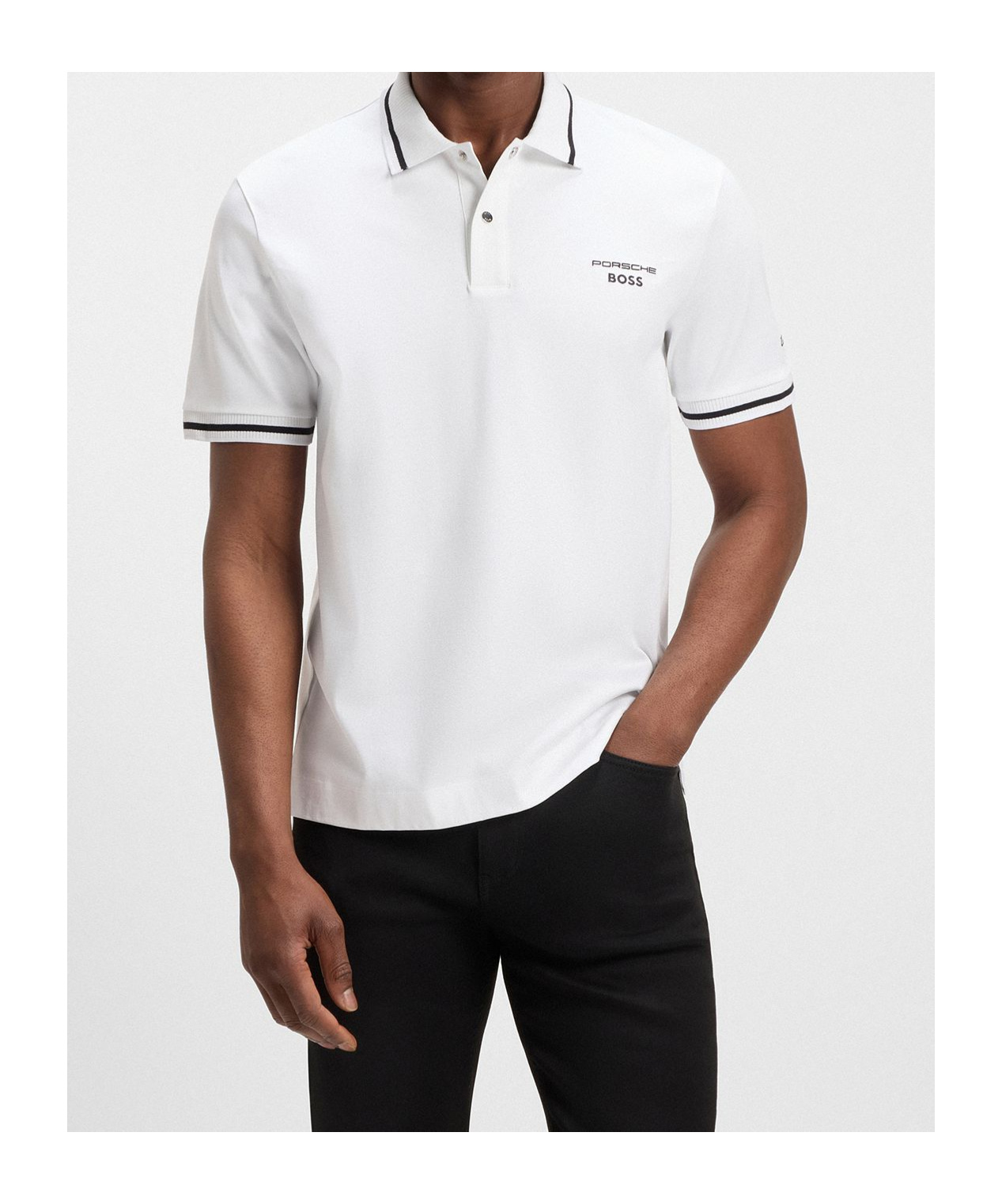 Hugo Boss Porsche X Polo Shirt In Cotton With Moisture Control
