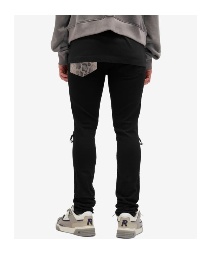Amiri Snake Mx Jeans In Black