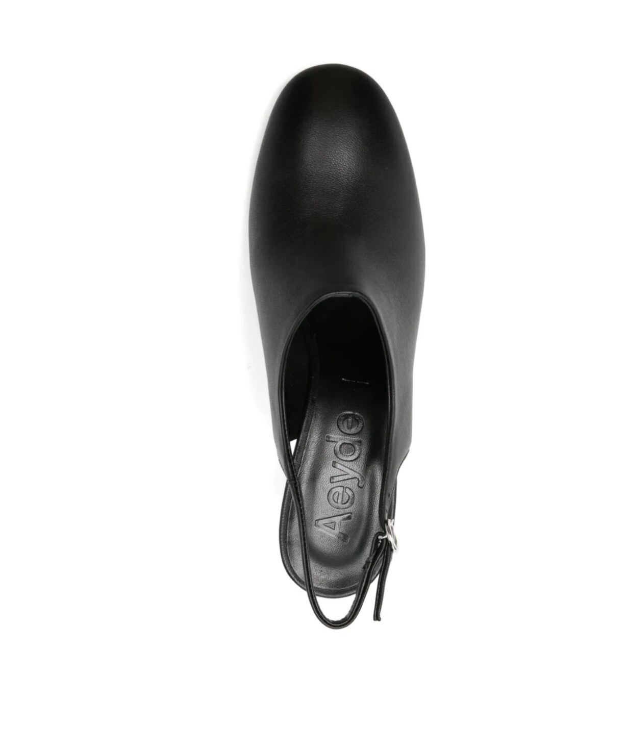 Aeyde 75mm Leather Slingback Pumps In Black