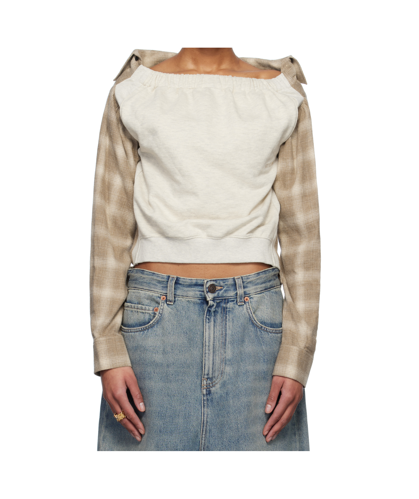 We11 Done Long Sleeve Shirt In Gray