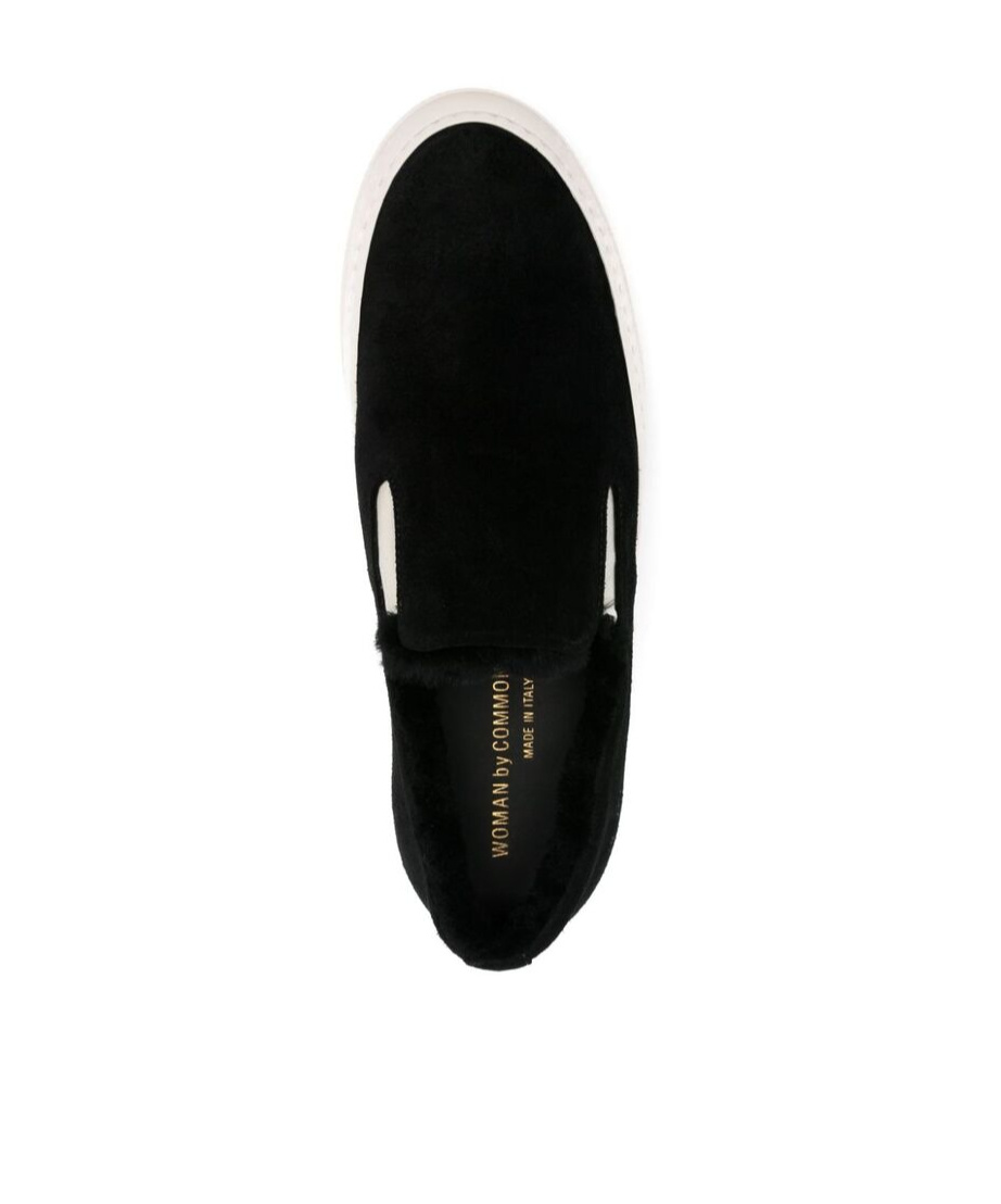 Common Projects Faux-shearling Loafers In Black