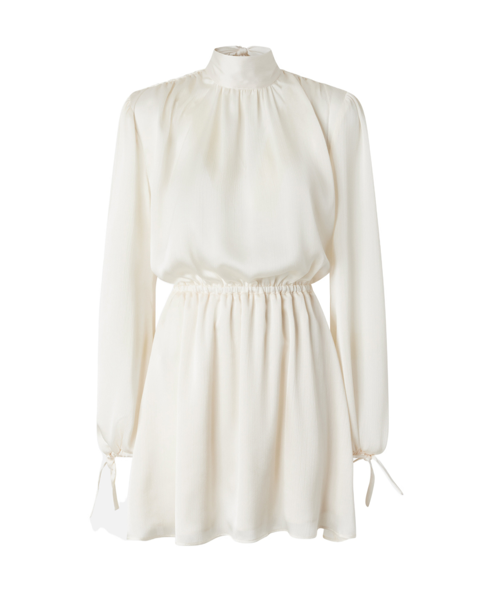Pinko Draped Open-back Minidress In White
