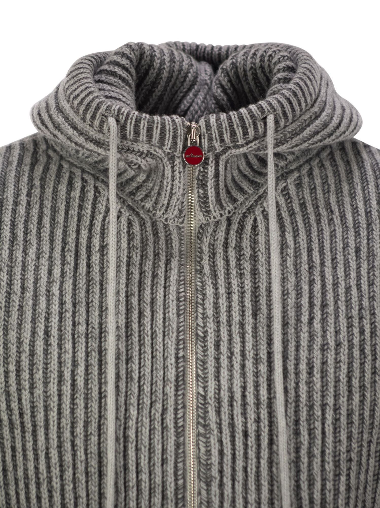 KITON LONG-SLEEVED KNITTED CARDIGAN 