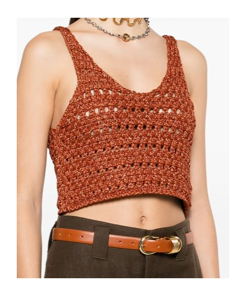 Alanui Hollow Vest In Red