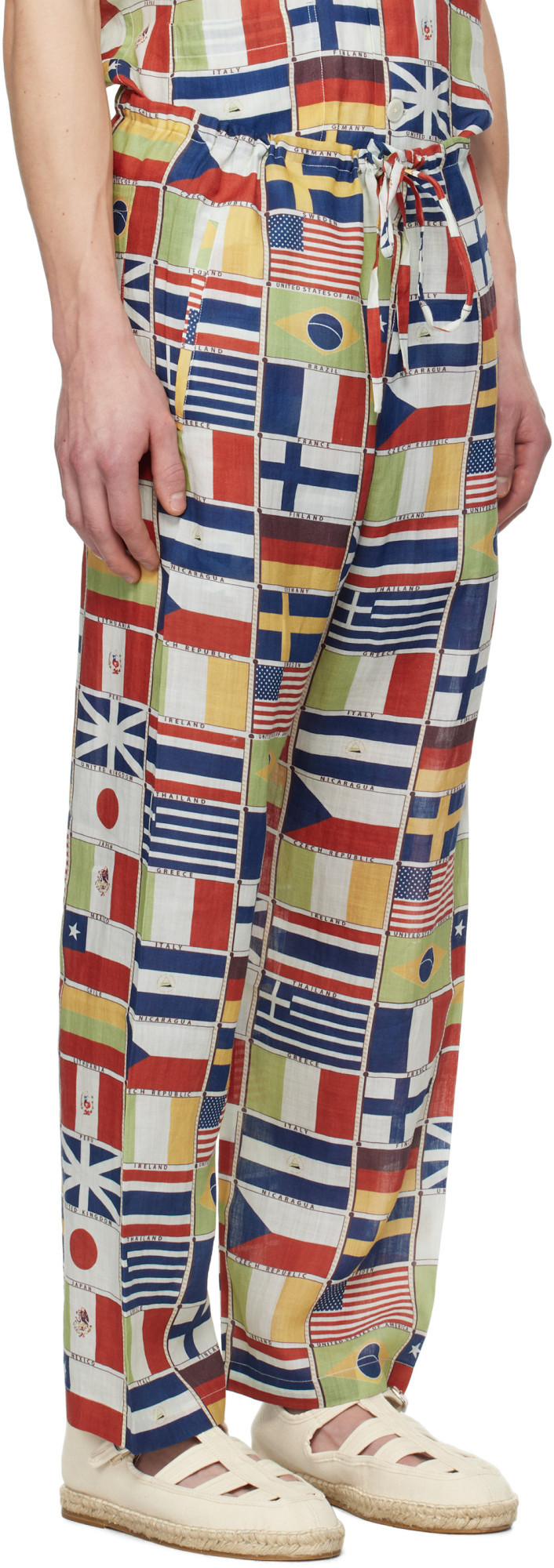 Bode International Trousers In Multi-color
