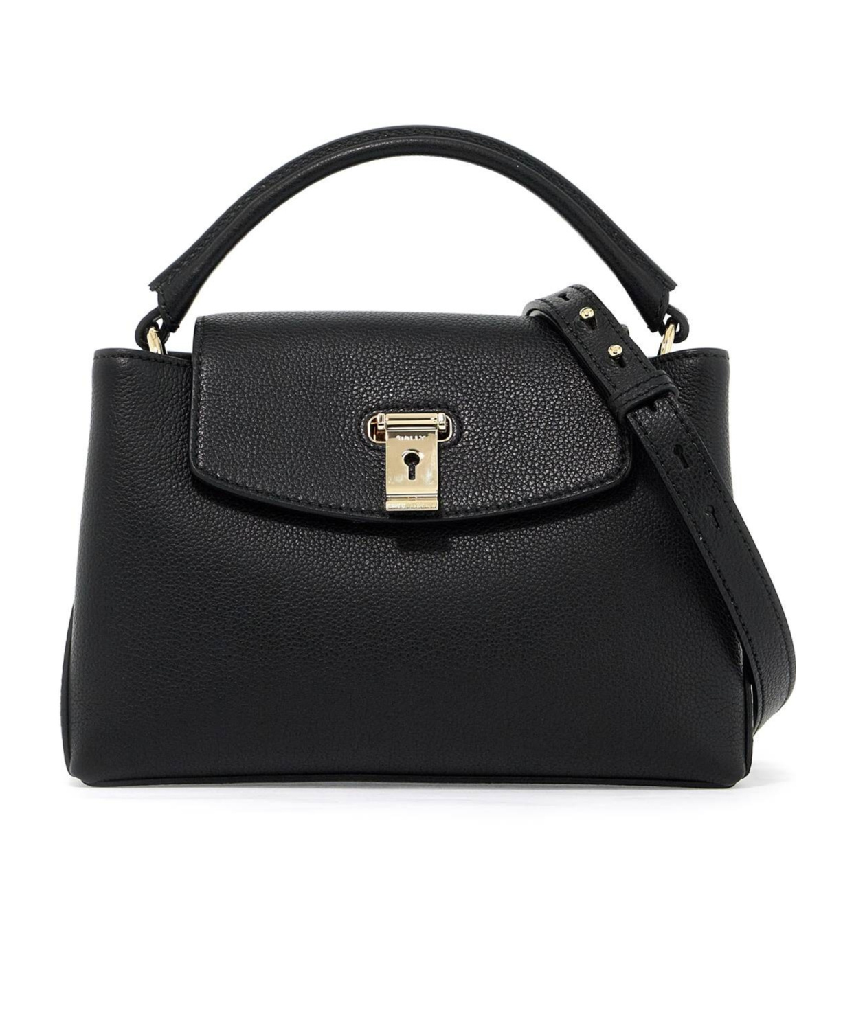 Bally Borsa A Mano Layka In Pelle Martellata In Black