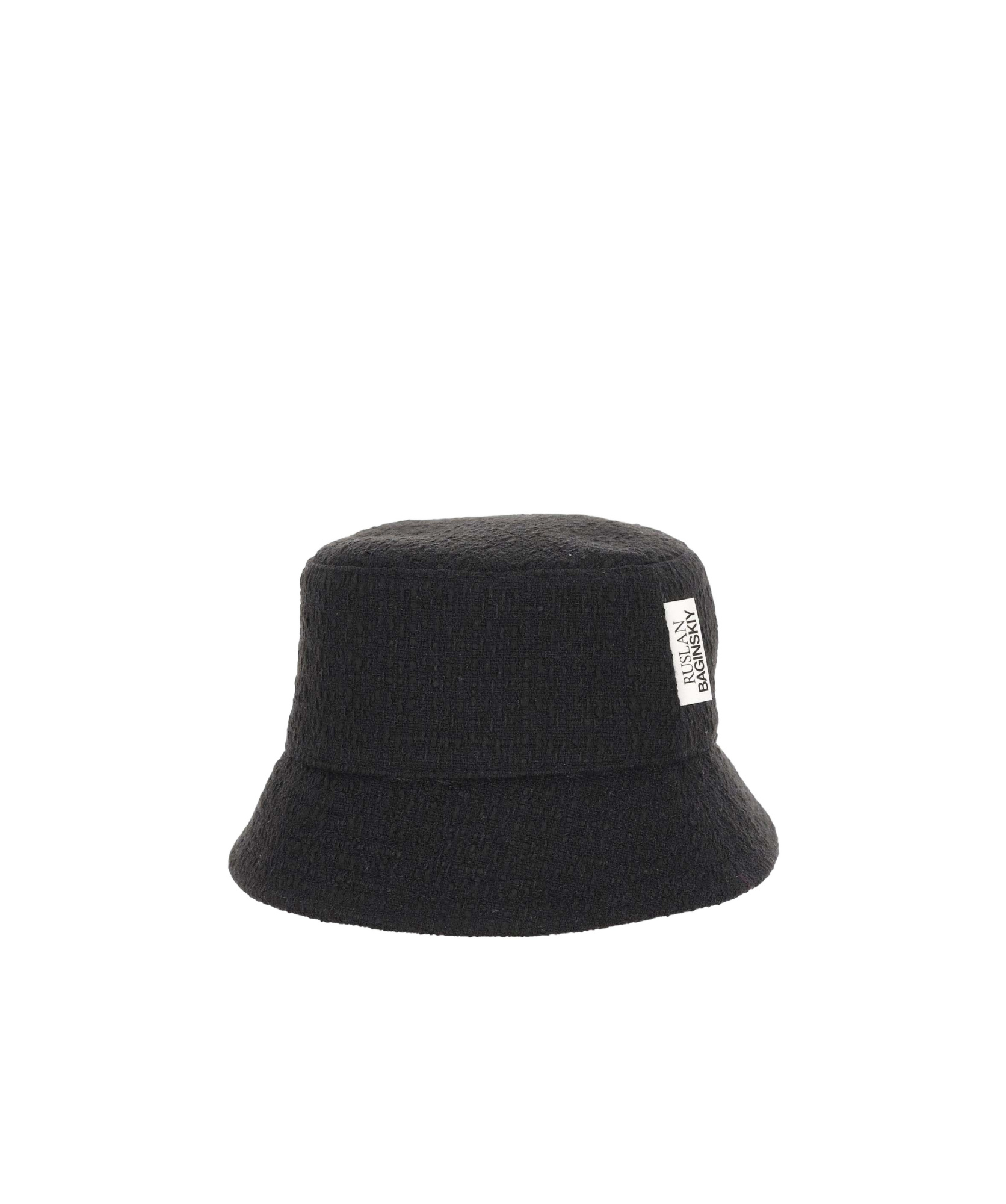 Ruslan Baginskiy Black Tweed Bucket Hat In Black