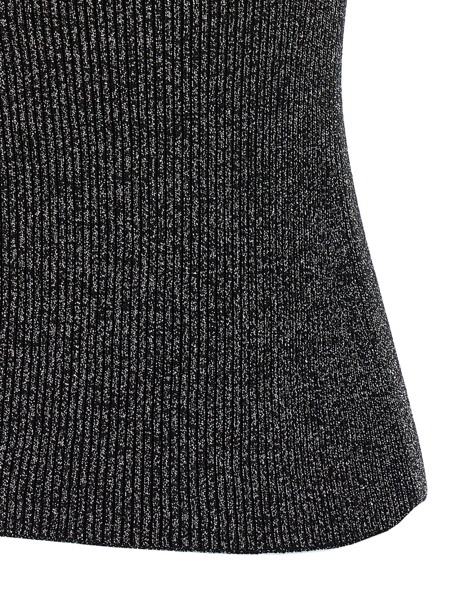 Missoni Silver Roll-neck Sweater In Black