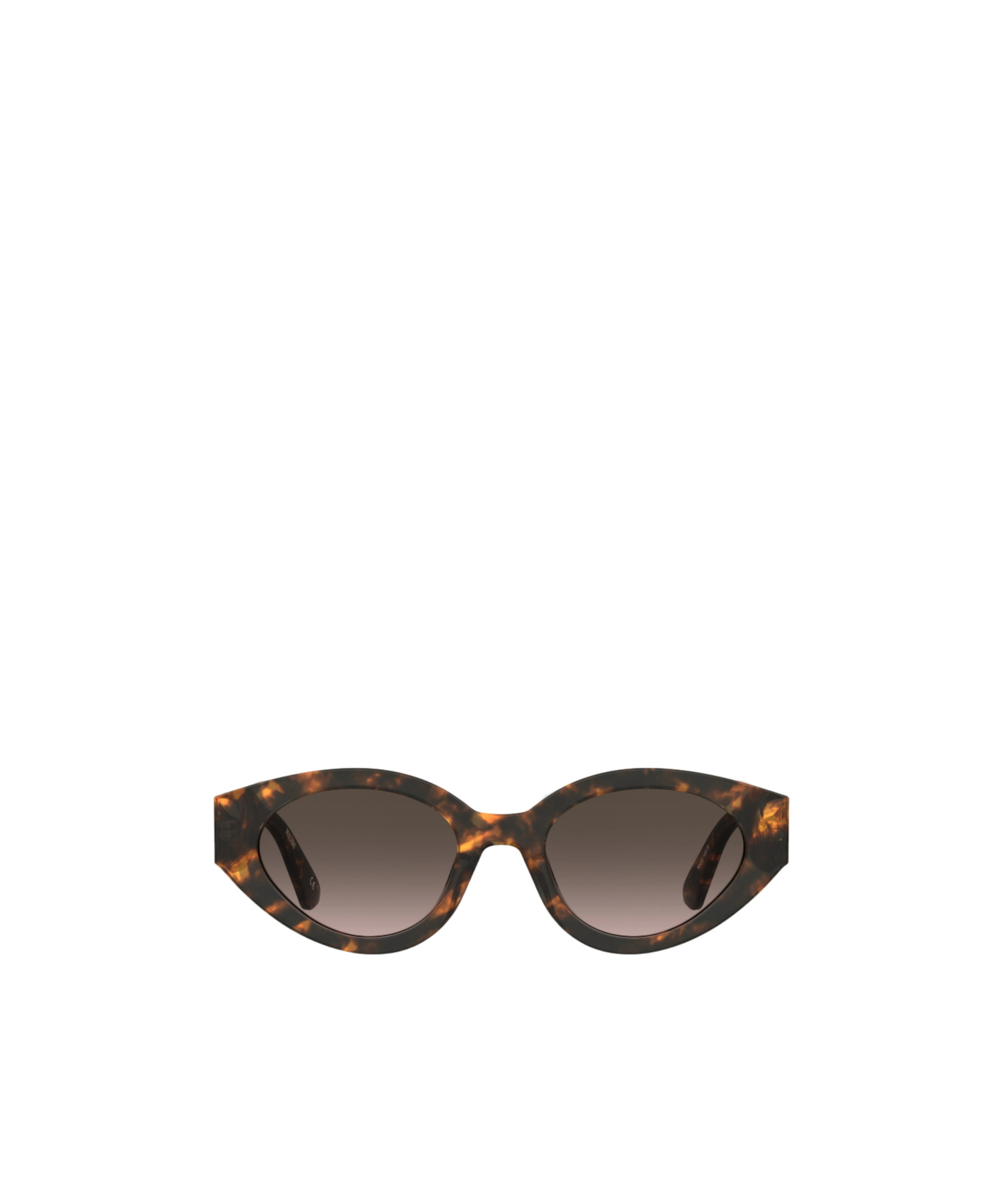 Moschino Oval Frame Logo Sunglasses In Multicolor