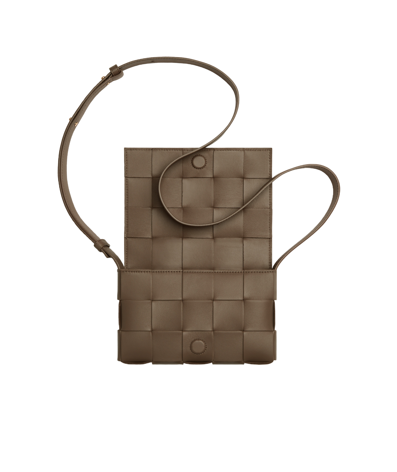 Bottega Veneta Small Cassette Shoulder Bag In Brown