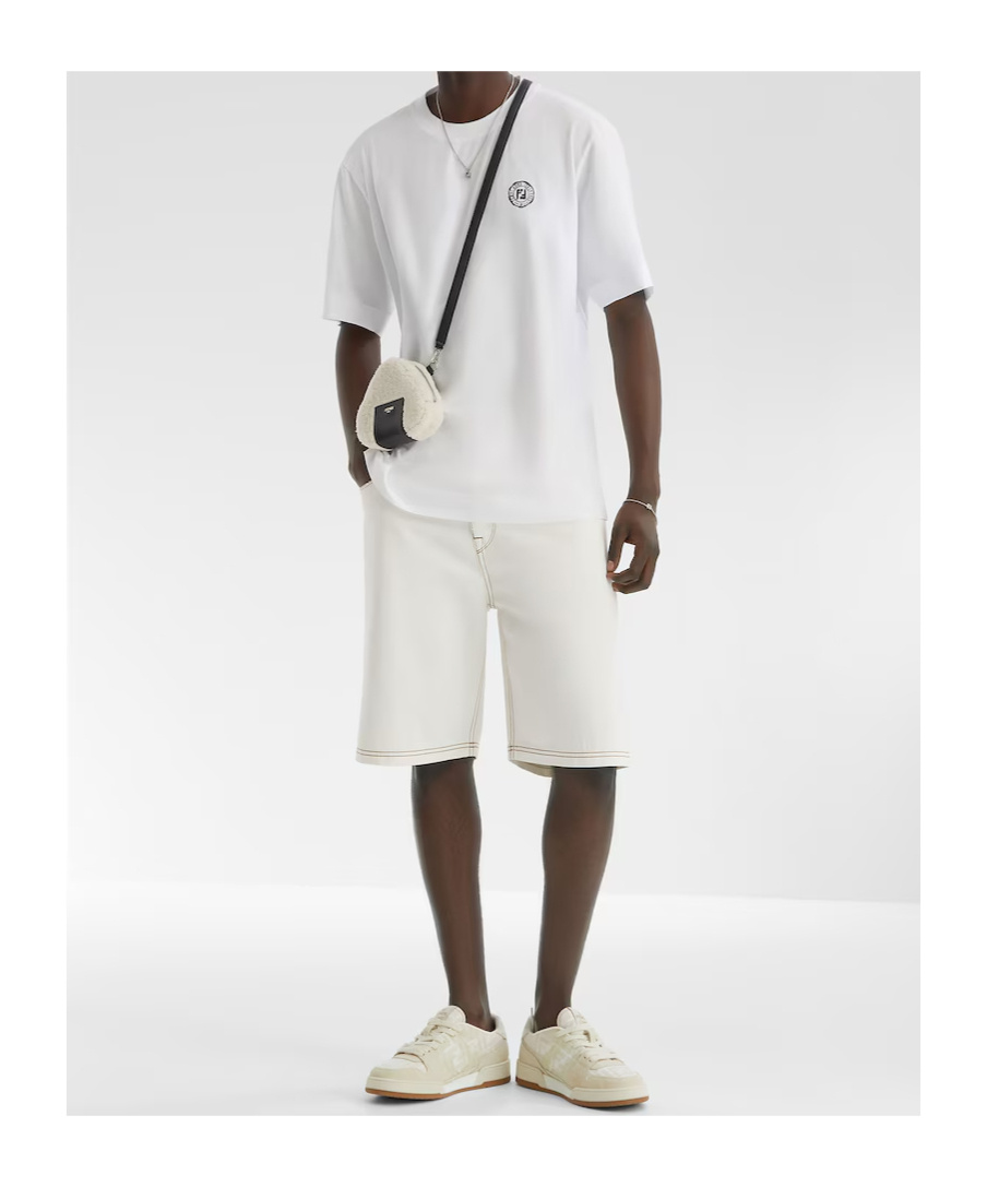 Fendi White Cotton T-shirt In White
