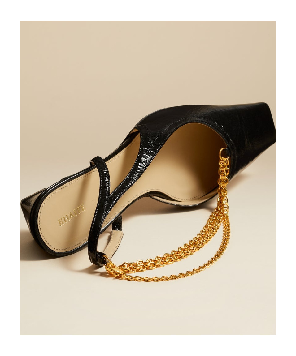 Khaite The Marfa 40mm Slingback Pumps In Black
