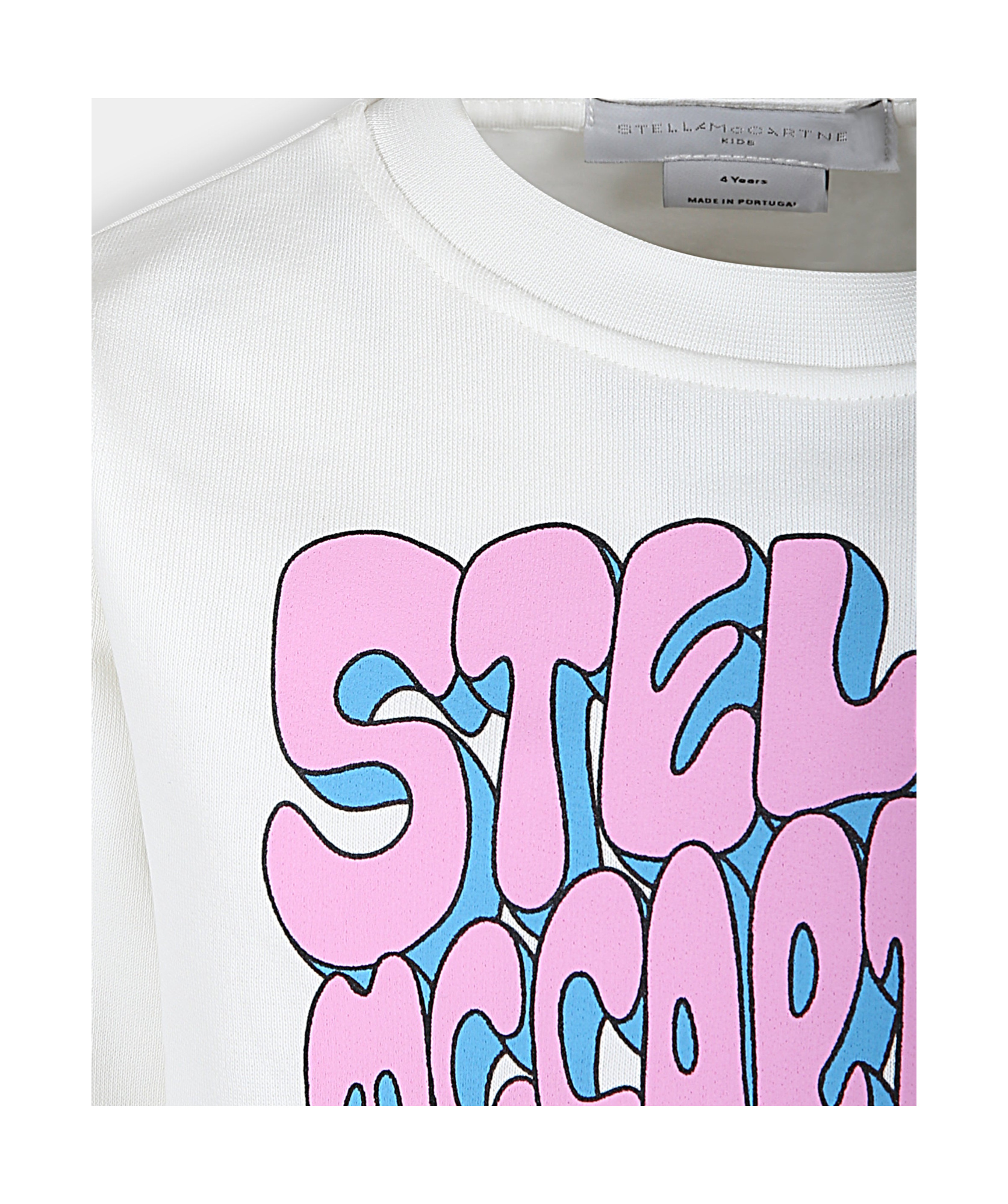 Stella Mccartney Graffiti Long-sleeved Sweater In White