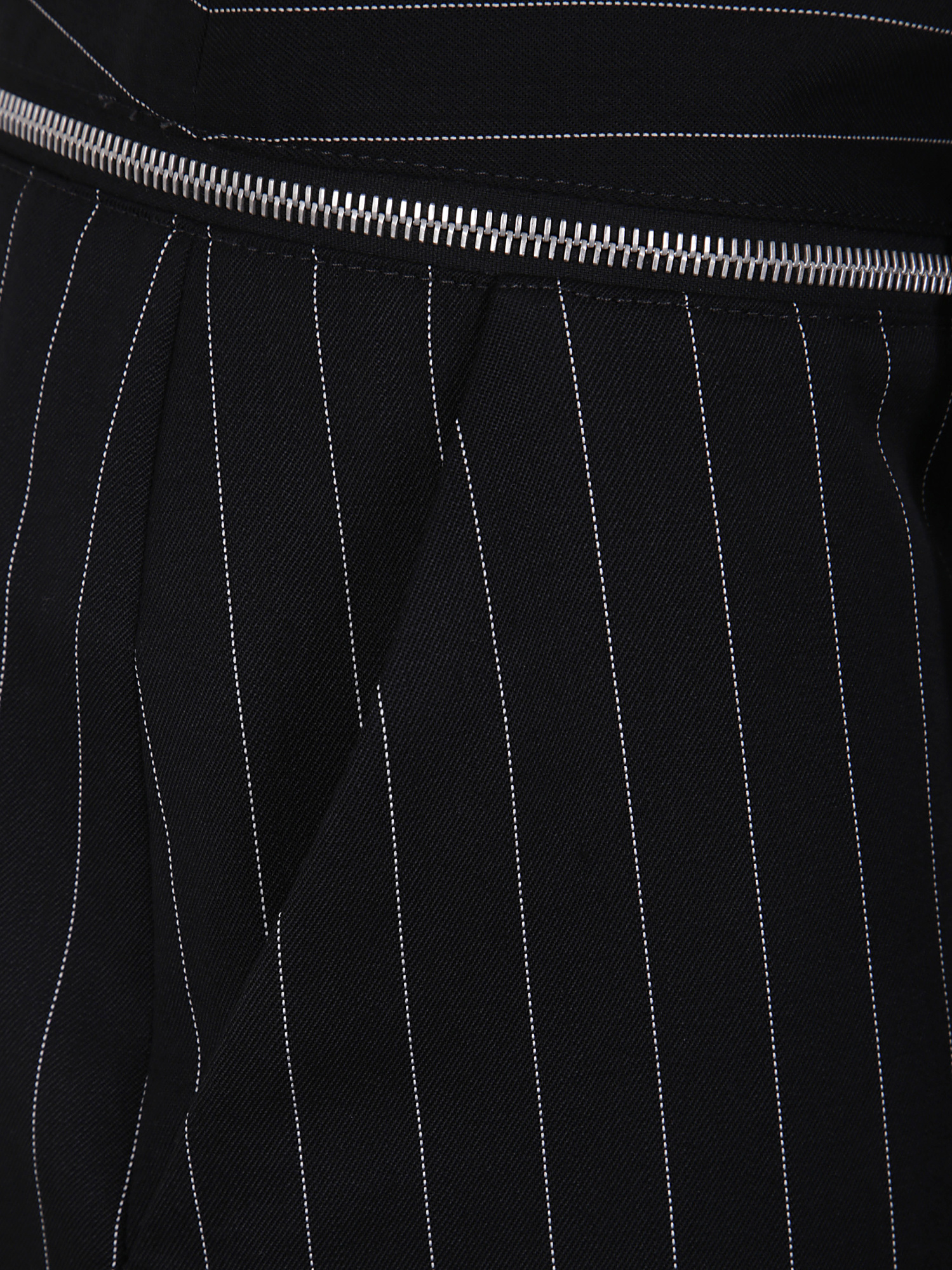 Jean Paul Gaultier Striped Casual Pants In Black