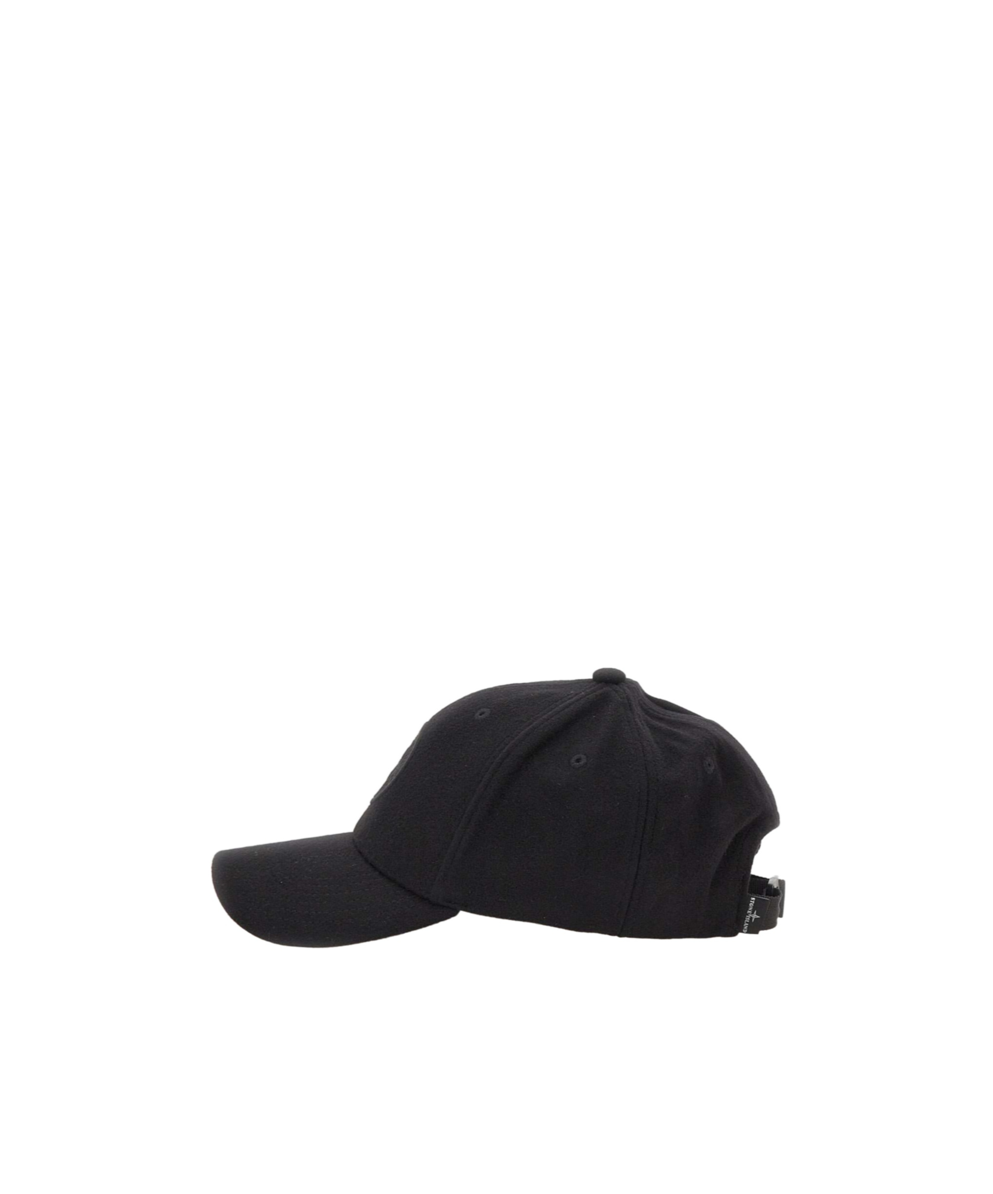 Shop Stone Island Compass-embroidered Cap In Black