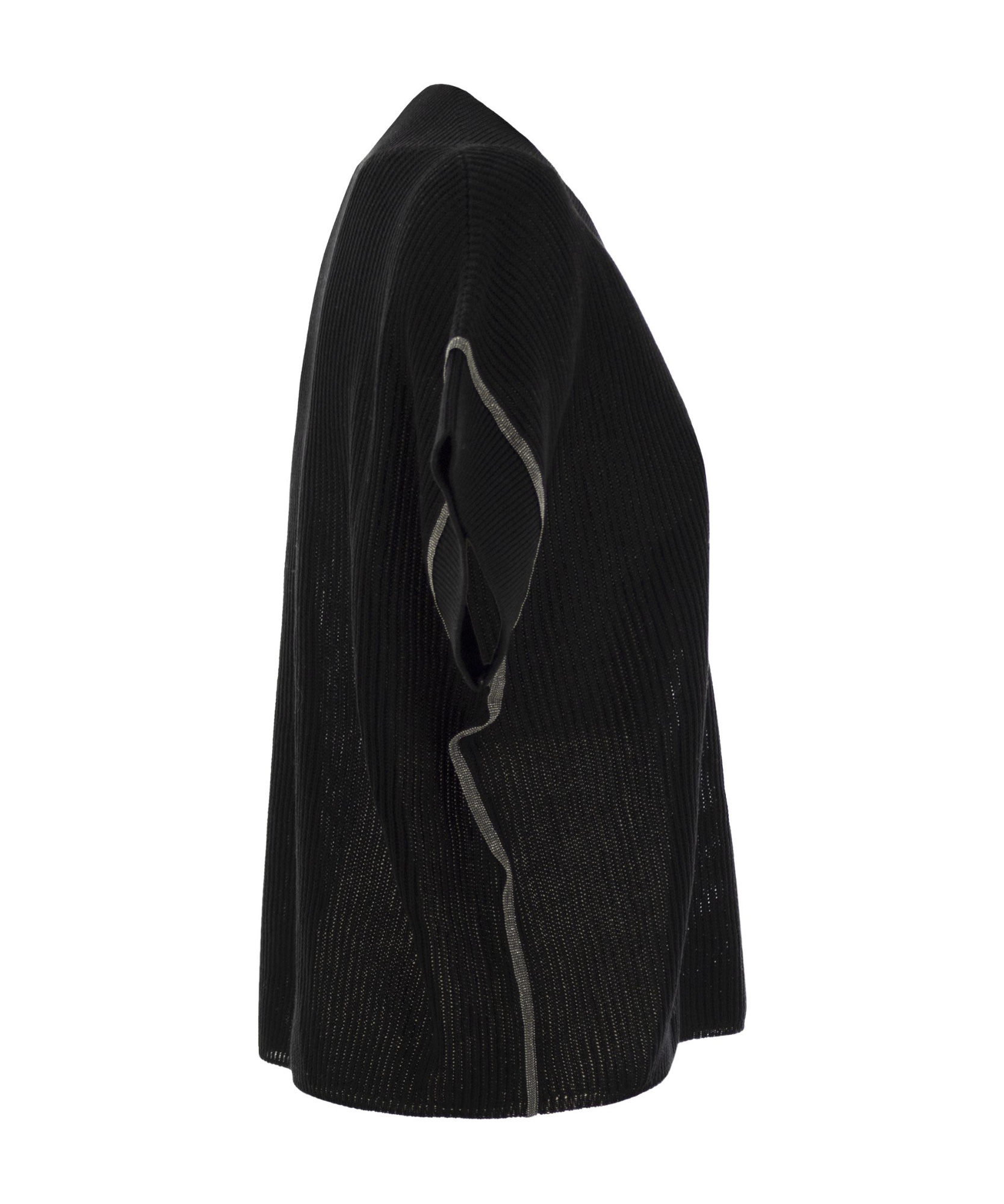 Brunello Cucinelli Knitted T-shirt In Black