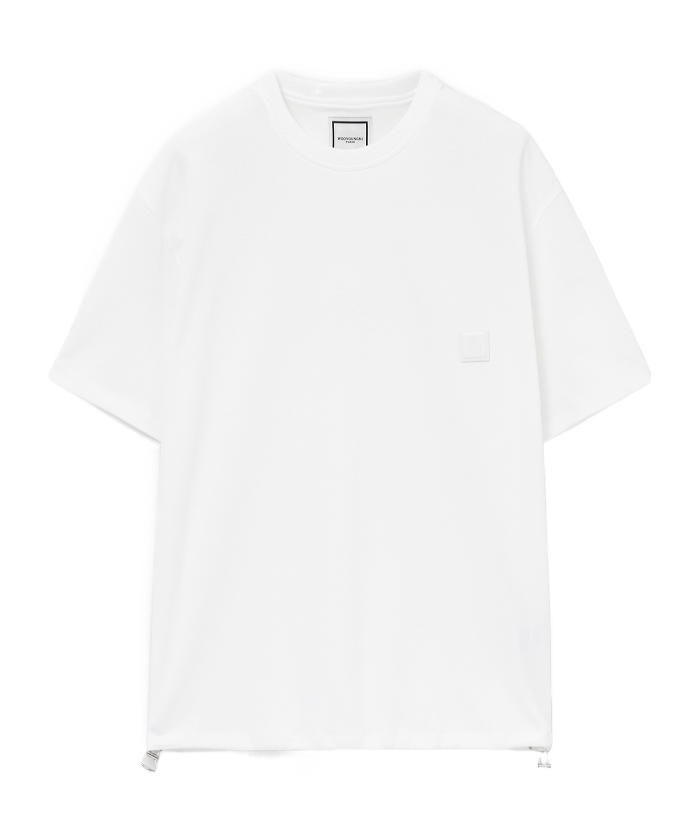 Wooyoungmi White Swaying Flower Back Logo T-shirt In White