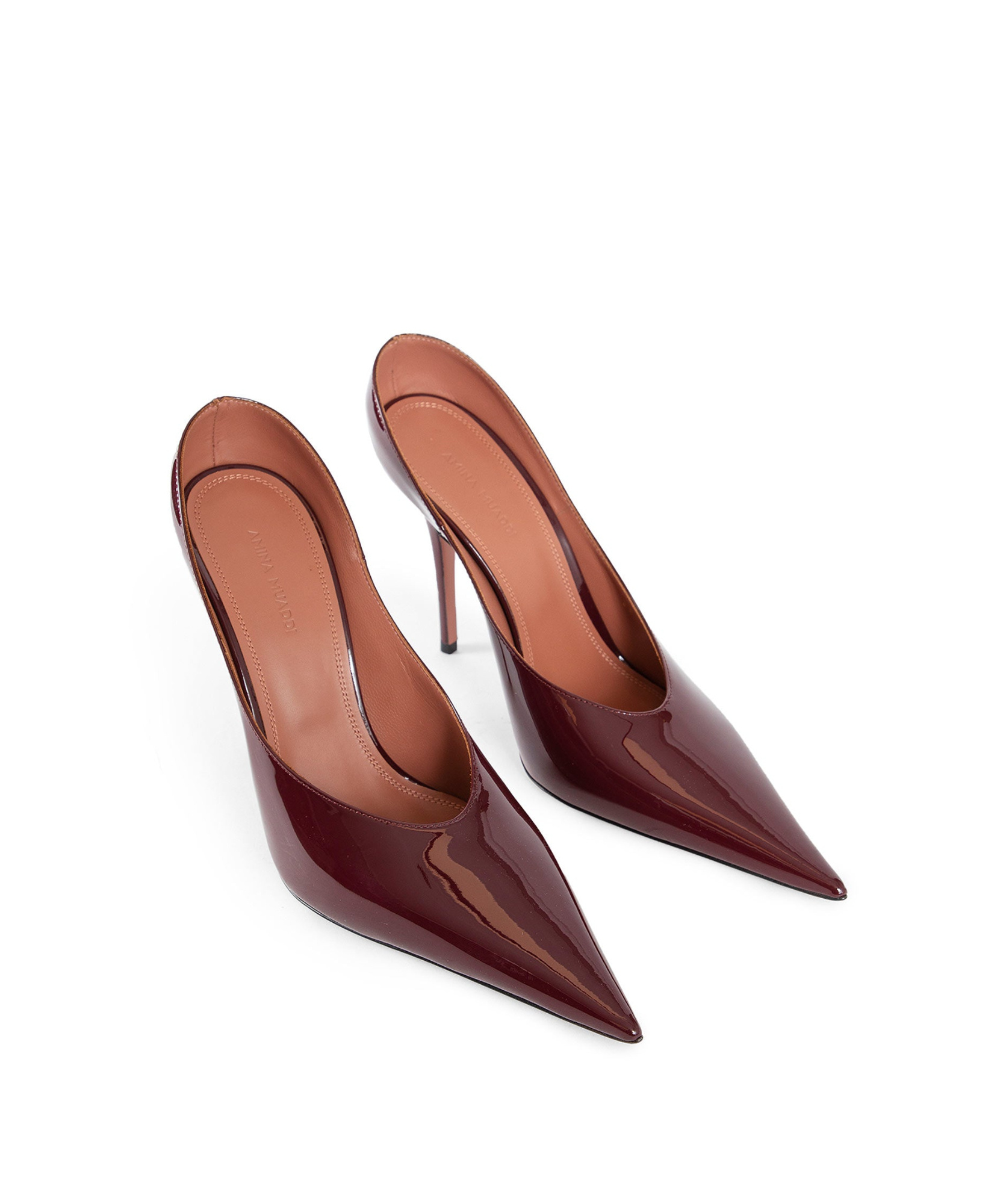 Amina Muaddi Pointed High Heels In Red