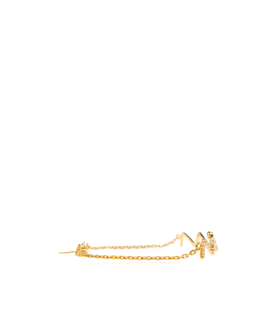 Marni Crystal-embellished Bracelet In Gold