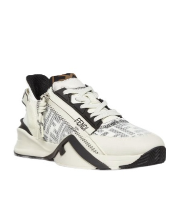 FENDI WHITE FF LYCRA RUNNING SHOE